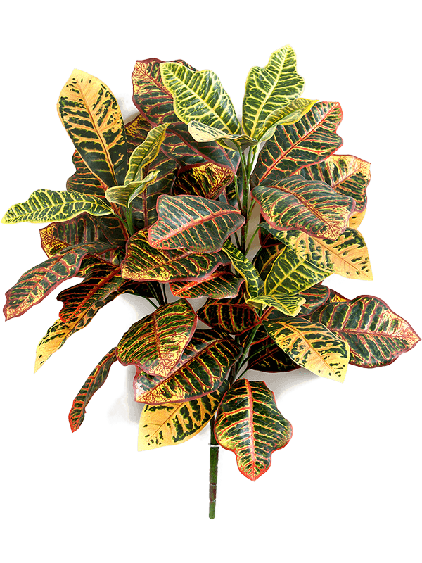 Artificial Croton Bush - 58cm